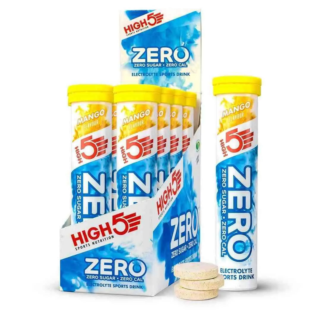 High 5 Zero Salts Tube Mango X8 Electrolyte Sports Drink (Pack of 8)