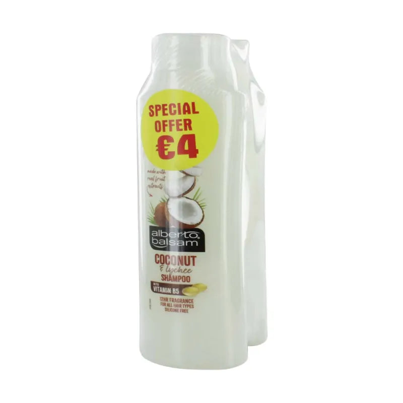 Alberto Balsam Coconut Twin PK 350ML (Pack of 6)