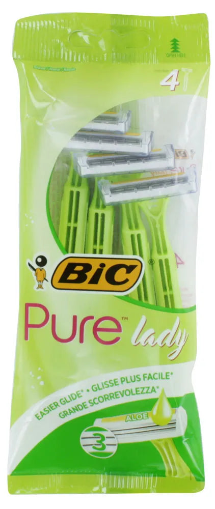 Bic Pure 3 Lady Razor 4'S (Pack of 6)