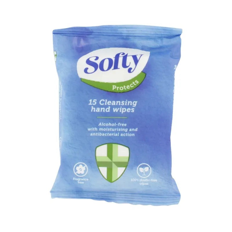 Softy Protects Cleansing Hand Wipes X 24 (Pack of 24)