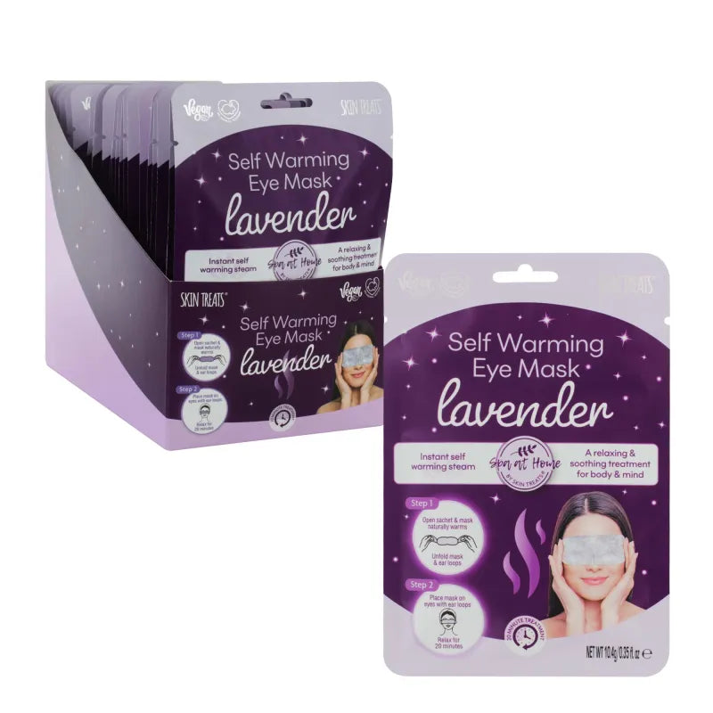 Lavender Heated Eye Mask Disp X24 (Pack of 24)