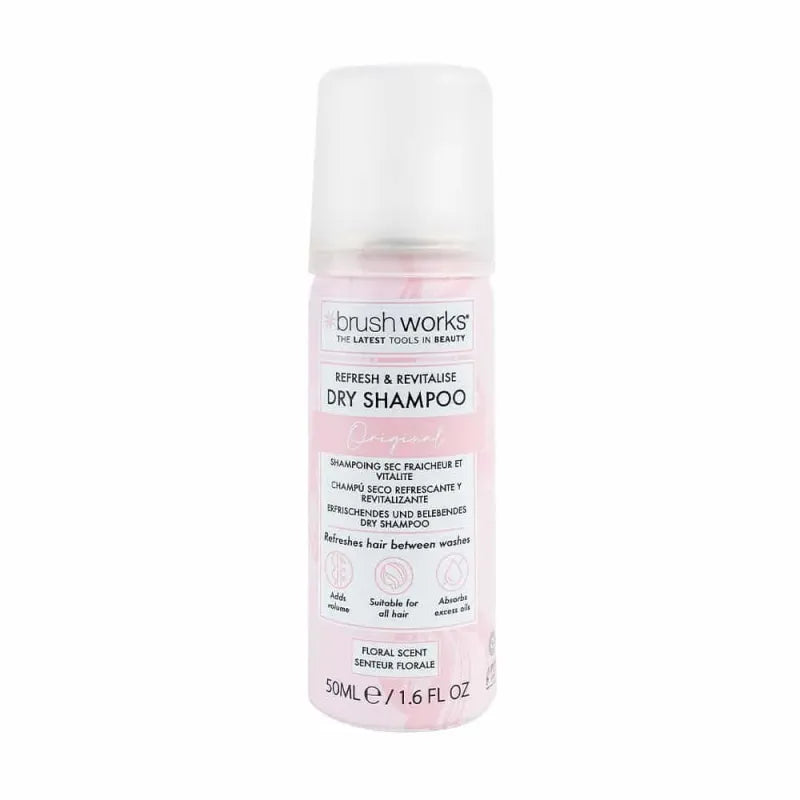 Brush Works Dry S/Poo Spray Floral 50ML 52 56 501 (Pack of 6)