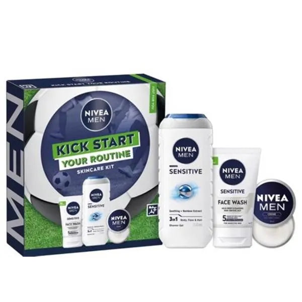 Nivea Mens 3Pc Kick Start Your Routine Gift Set (Pack of 6)