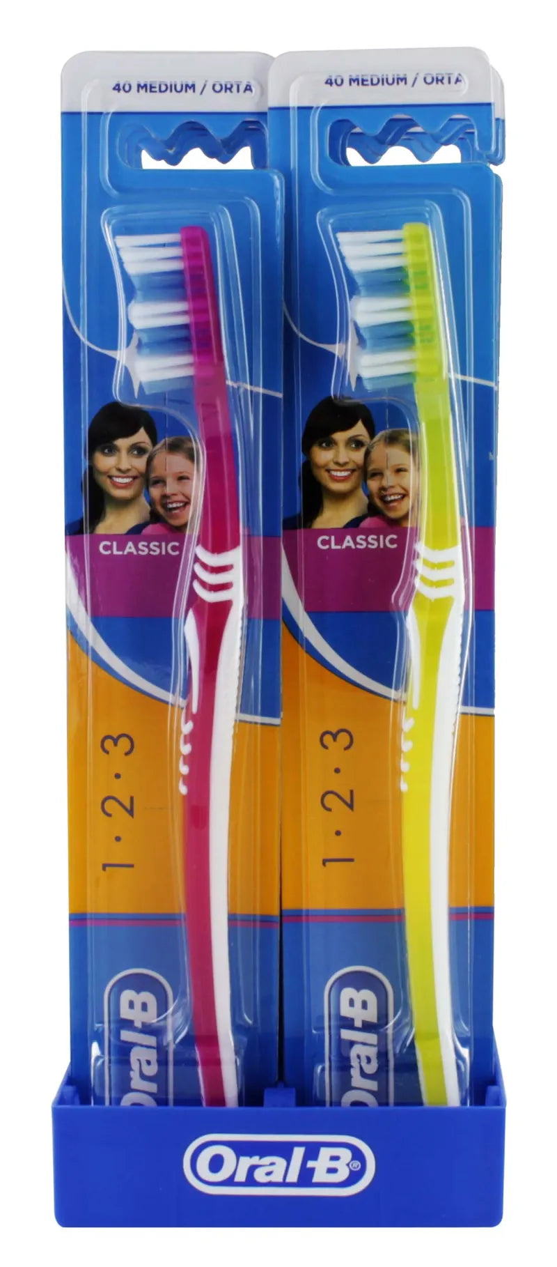 Oral B Classic Medium 40 Toothbrush X12 (Pack of 12)