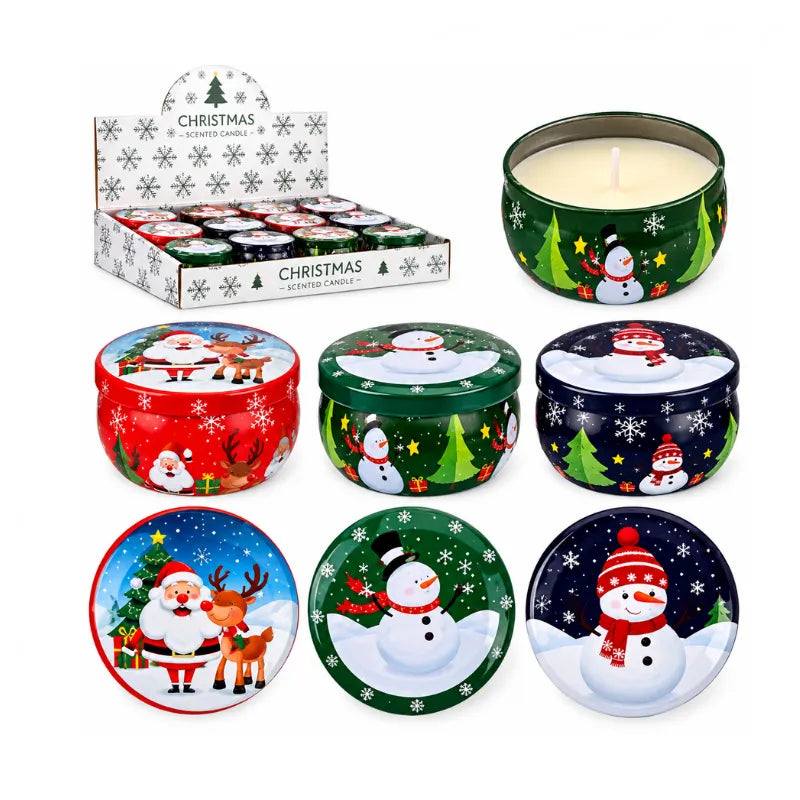 Christmas Candle in Tin – scented candle