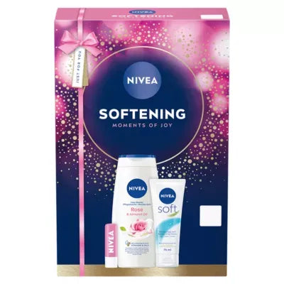 Nivea Softening Moments Of Joy 3Pc Gift Set (Pack of 6)