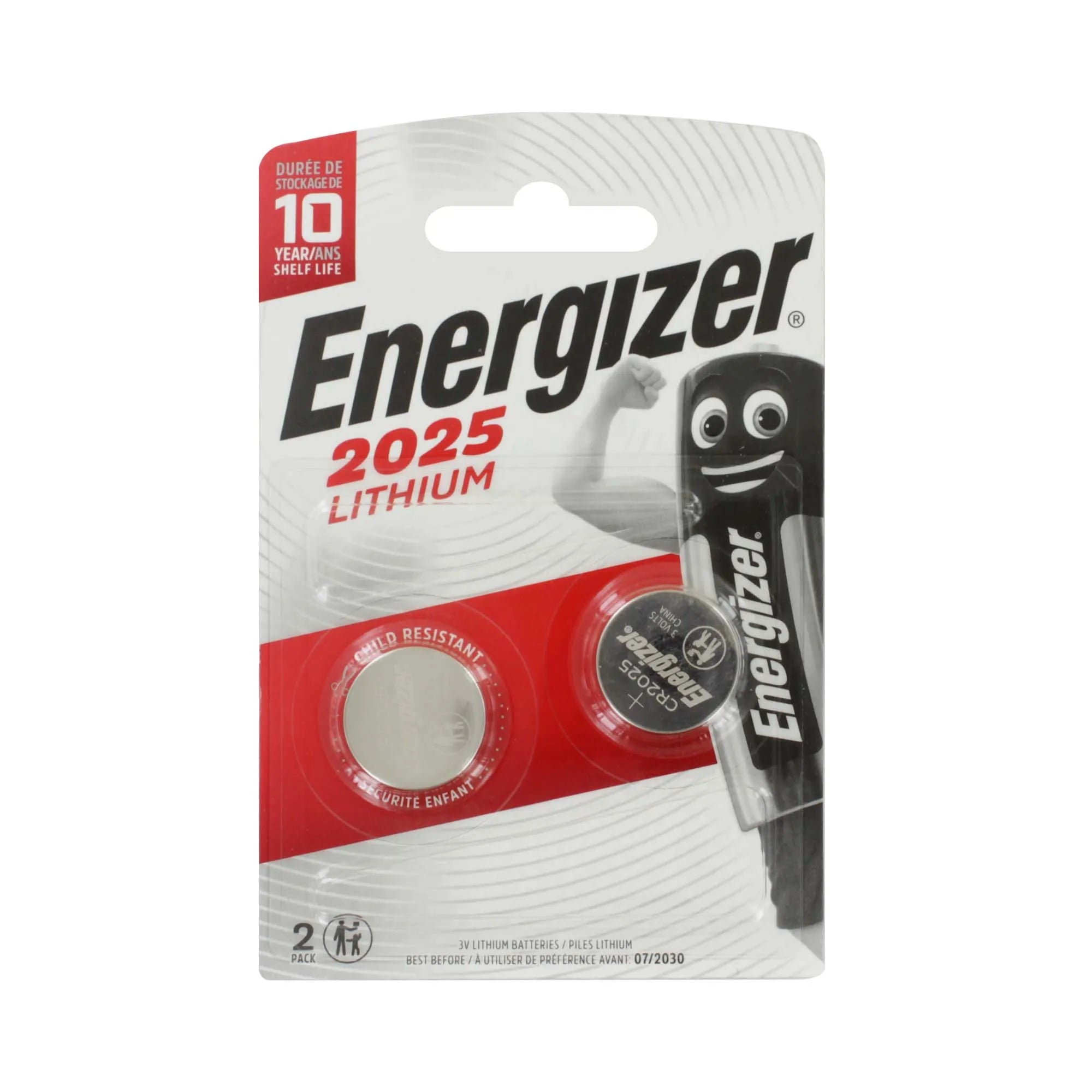 Energizer 2025 Lithium Battery (2 Pack) (Pack of 6)