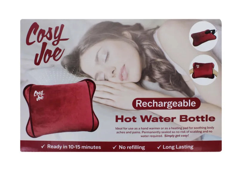 Cosy Joe Electric Hot Water Bottle Wine (Pack of 3)