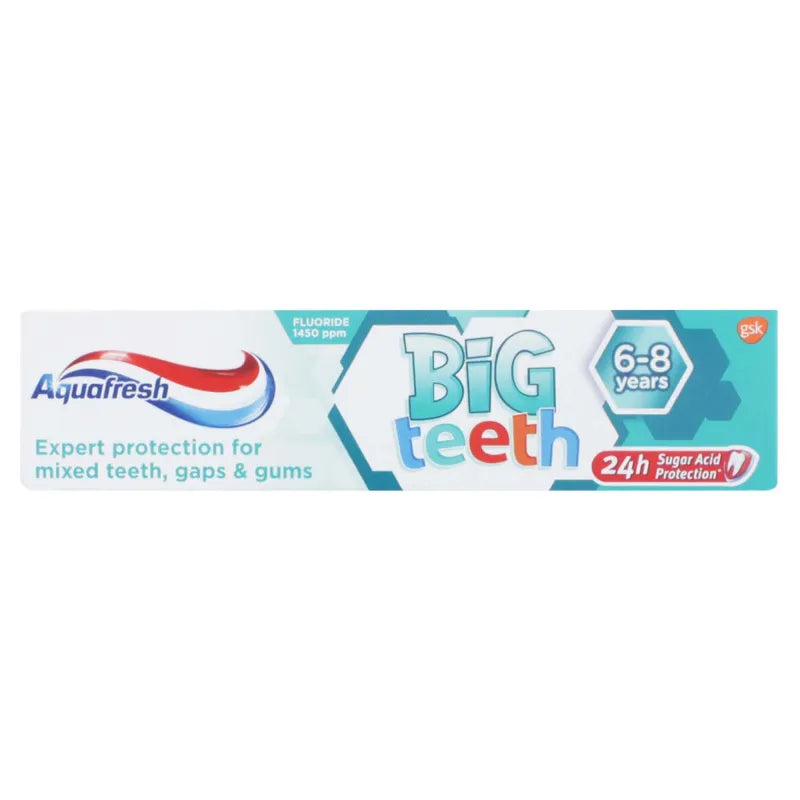 Aquafresh Big Teeth Toothpaste 6+ 50ML (Pack of 12)
