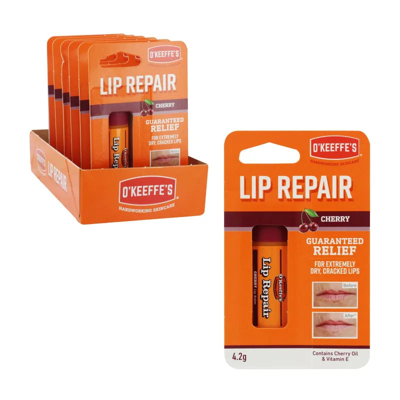 O'Keeffe'S Lip Repair Cherry 4.2G 115051 (Pack of 6)