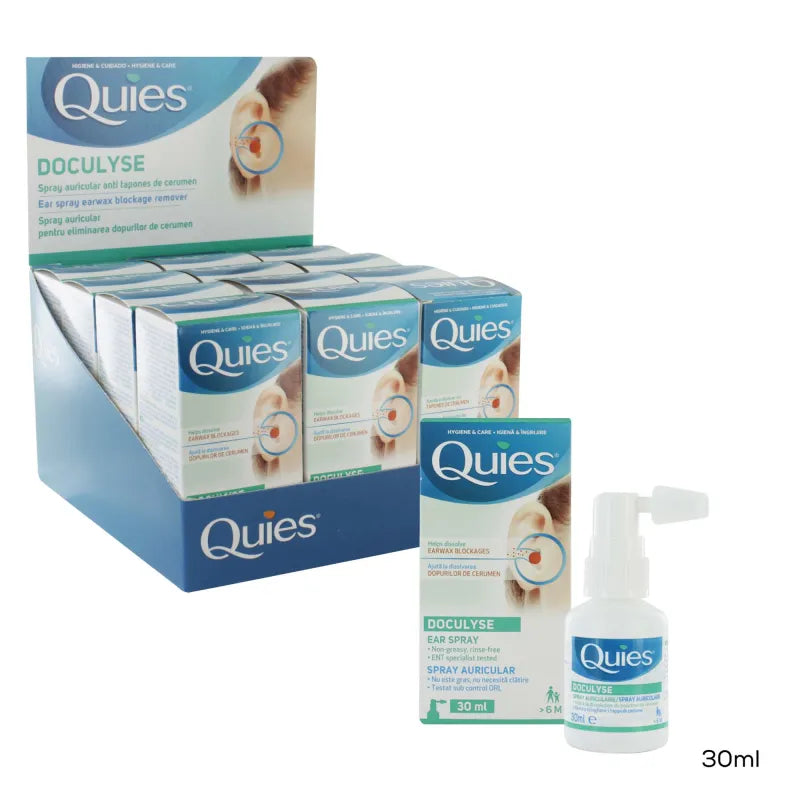 Quies Doculyse Earwax Remover Spray 30ML (Pack of 12)