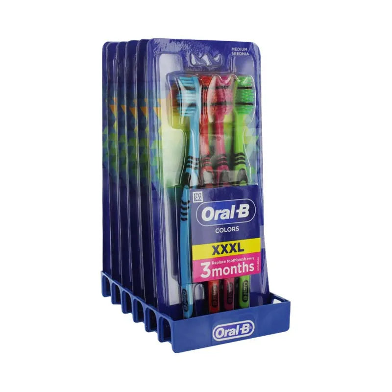 Oral B 4 PK T/Brushes Colors X6 (Pack of 6)
