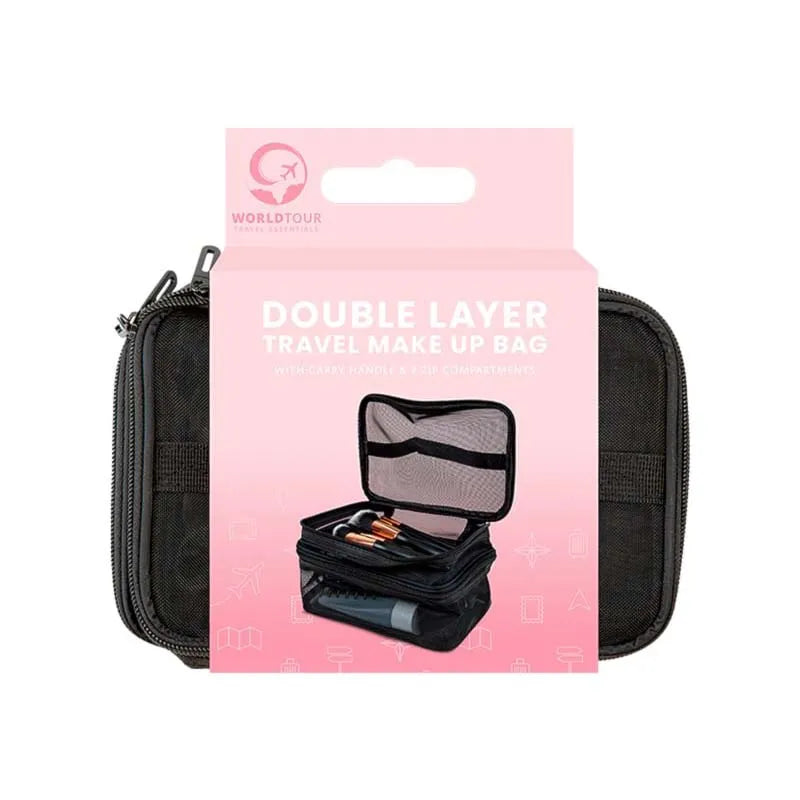 Tra12985Ob Double Layer Travel Makeup Bag (Pack of 6)
