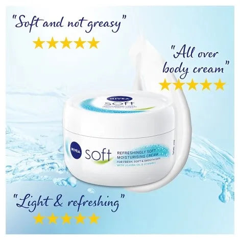 Nivea Soft Cream Pot 200ML (Pack of 6)