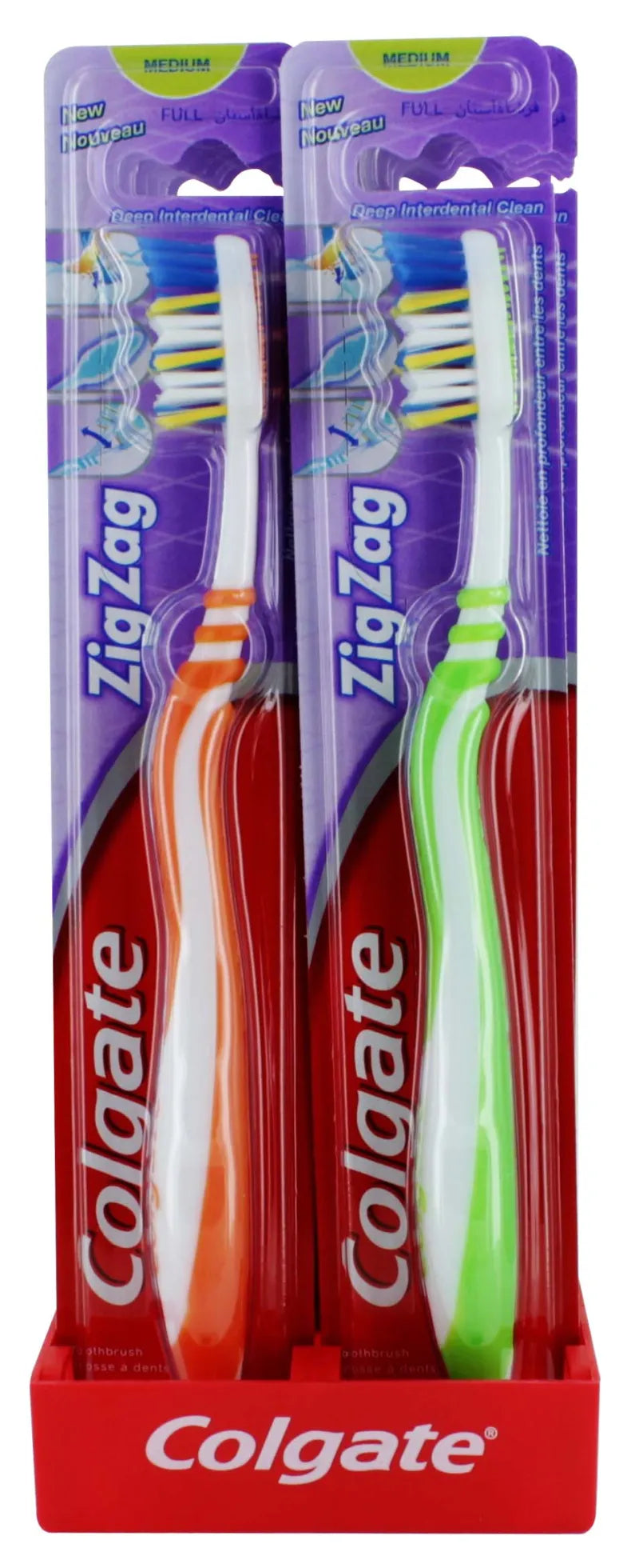 Colgate Zig Zag Plus T/Brush Med X12 (Pack of 12)