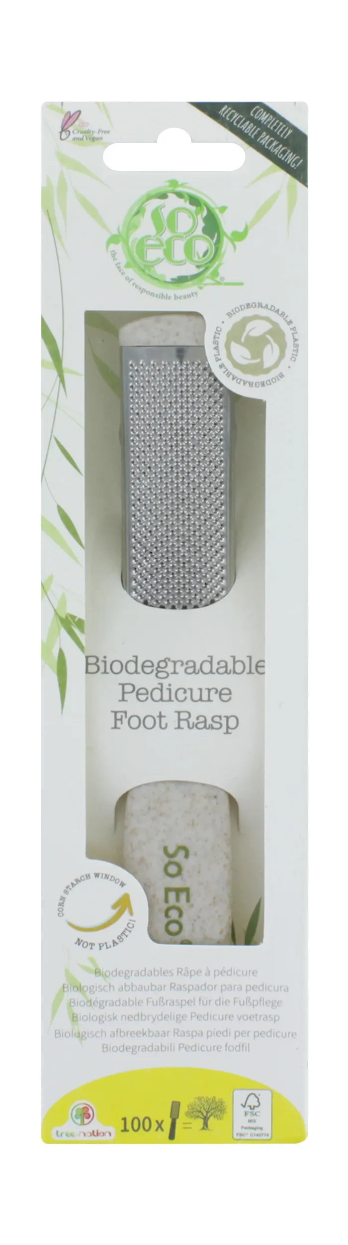 So Eco Pedicure Foot Rasp 80 40 077 (Pack of 3)