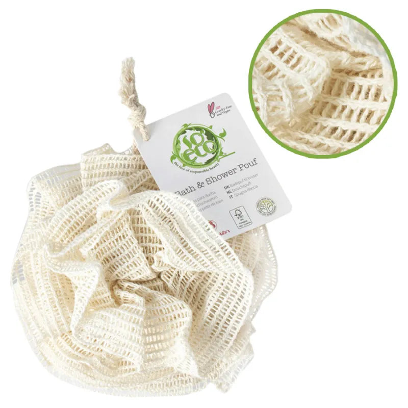 So Eco Bamboo Bath & Shower Pouf 80 40 042 (Pack of 6)