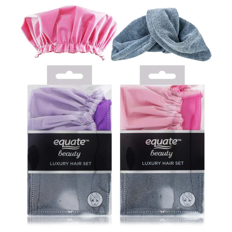 Equate S/Cap & Hair Turban Set (Pack of 6)