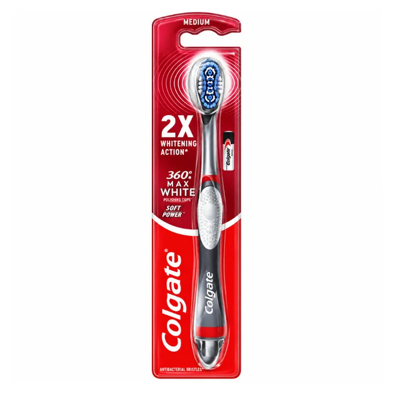 Colgate Toothbrush Max White One 360 Battery – toothbrush