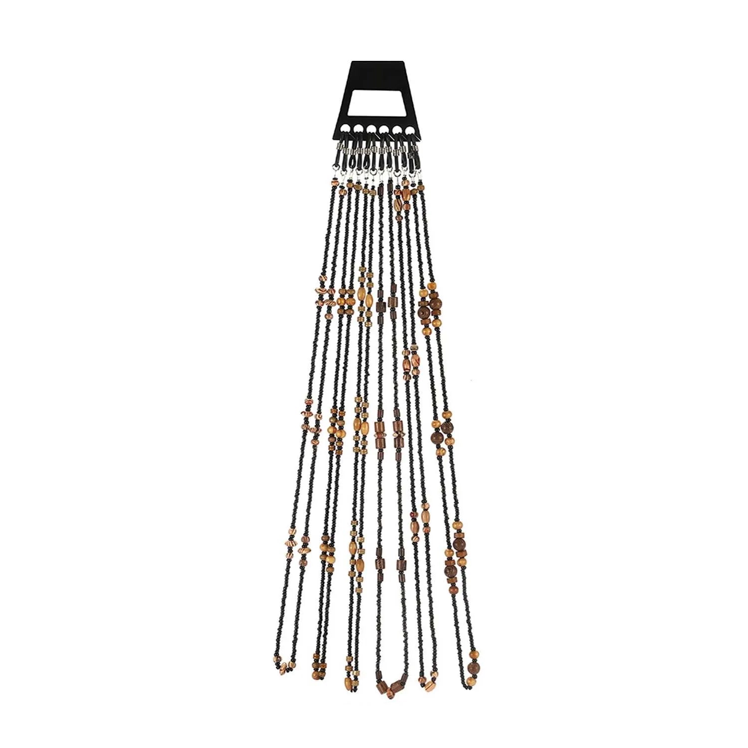 420Ss Glass Wooden Bead Chains X12 (Pack of 12)