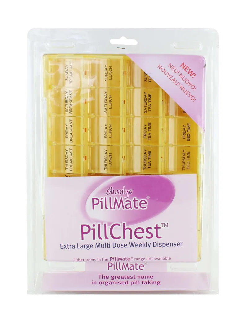 19021 Pillmate Pillchest Pill Box (Pack of 4)