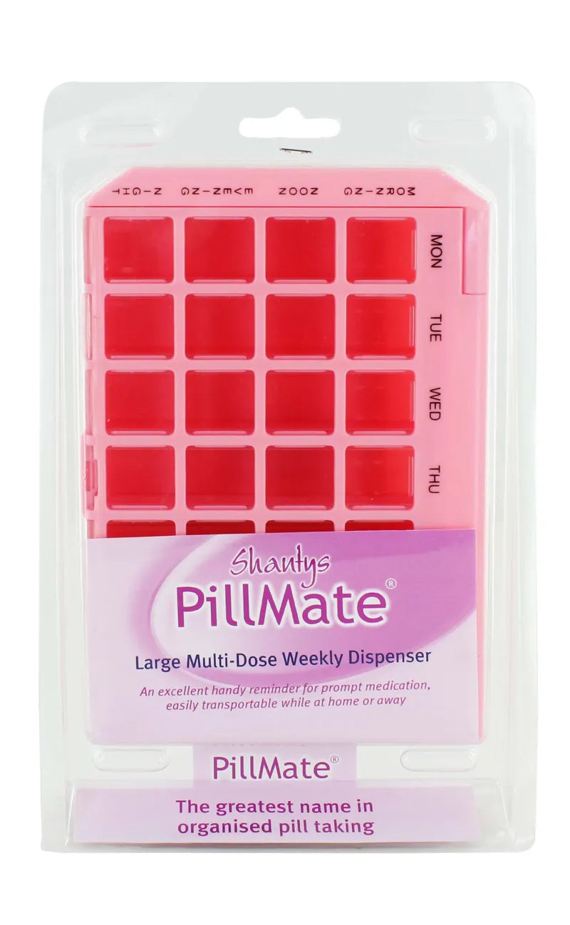 19025 Pillmate Multi Dose Weekly Pill Box (Pack of 4)