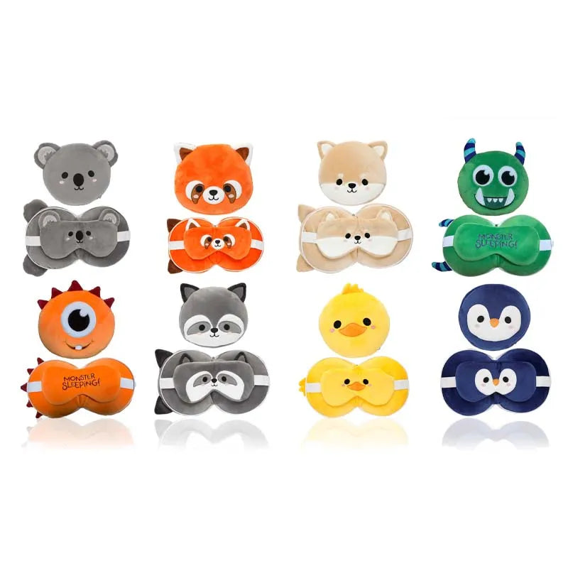 Resteazzz Head Pillow With Eye Mask (Pack of 6)