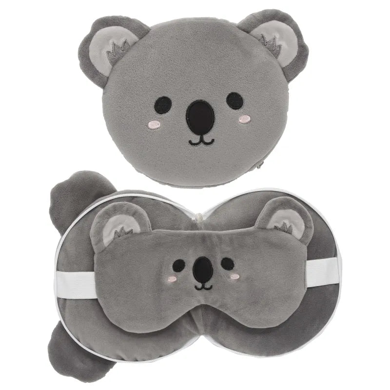 Resteazzz Head Pillow With Eye Mask Grey Koala (Pack of 3)