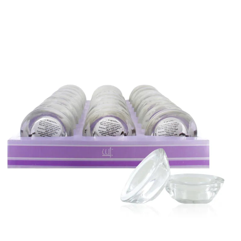 600-027 Glass Tea Lite Holder X24 (Pack of 24)