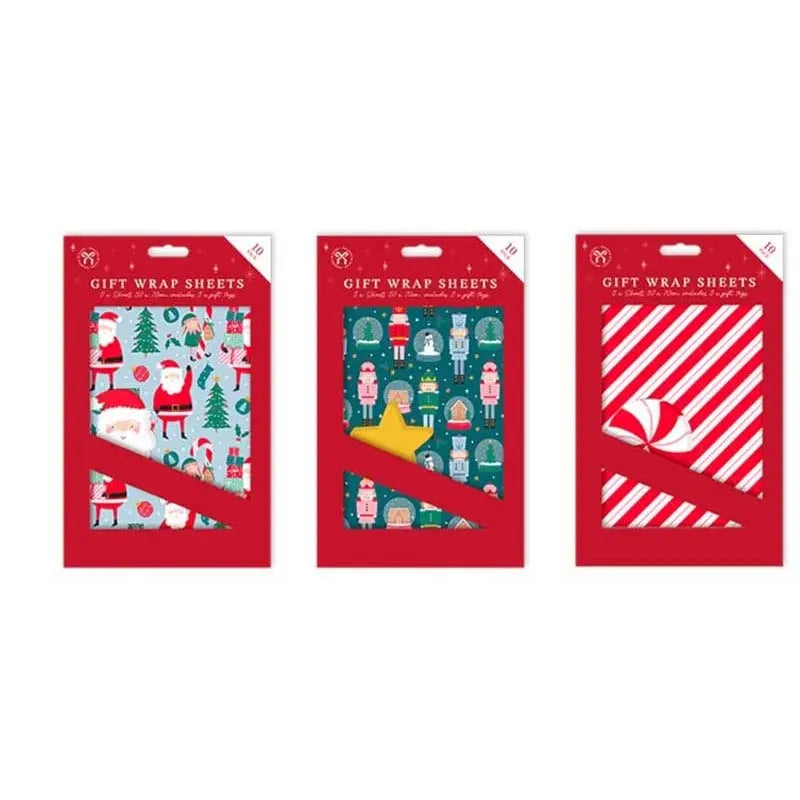 Xma12324 Christmas Gift Wrap & Tags 5 Pack (Pack of 24)