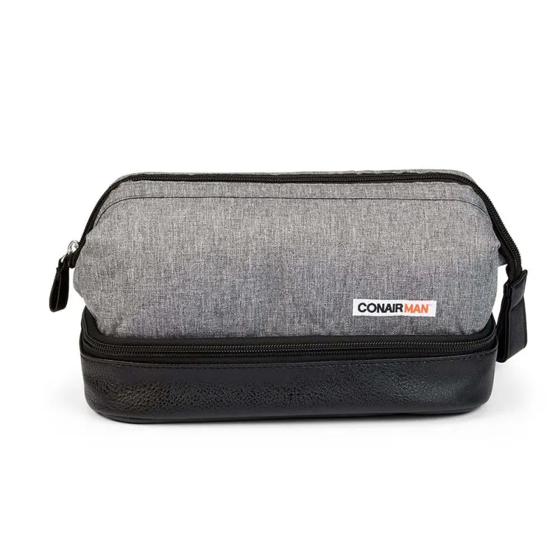 Conair Man Toilet Bag Grey/Black (Pack of 6)