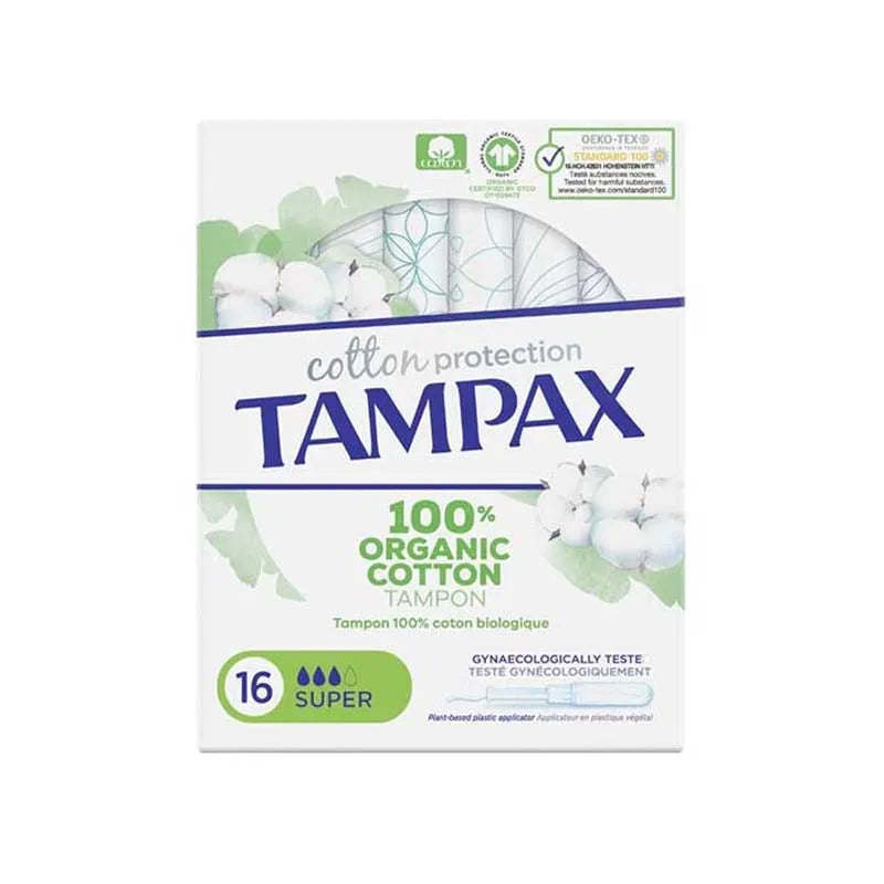 Tampax Organic Cotton 16S Super (Pack of 6)
