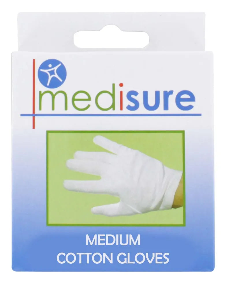 Ms02085 Medisure Cotton Gloves Med (Pack of 6)