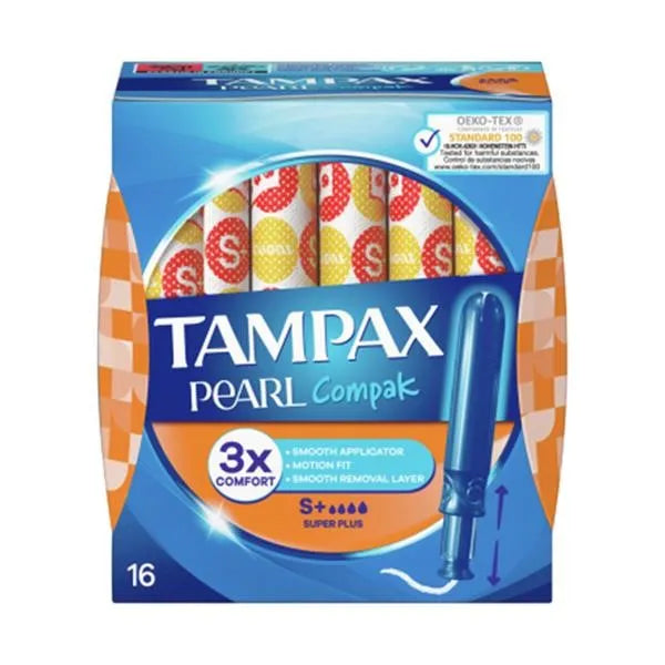 Tampax Compak Pearl Super Plus 16S (Pack of 6)