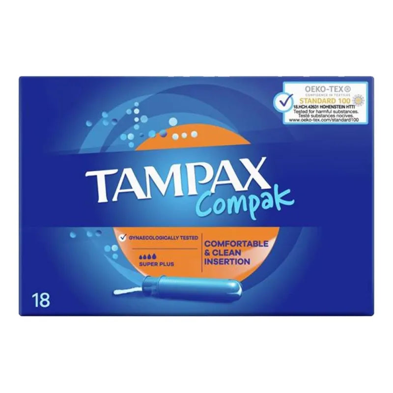 Tampax Compak Super Plus 18S (Pack of 6)