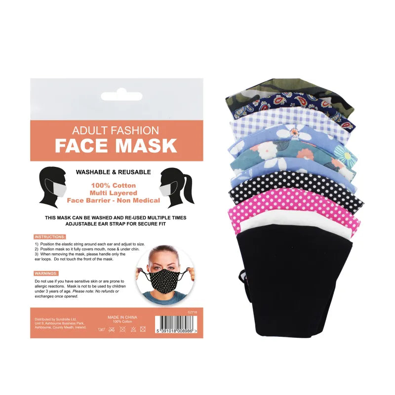 Design Fashion Face Mask (Pack of 12)