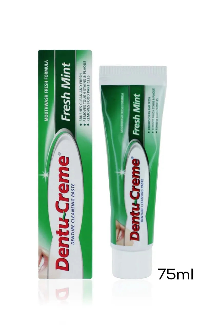 Dentu Creme Denture Cleaning Paste 75ML (Pack of 12)