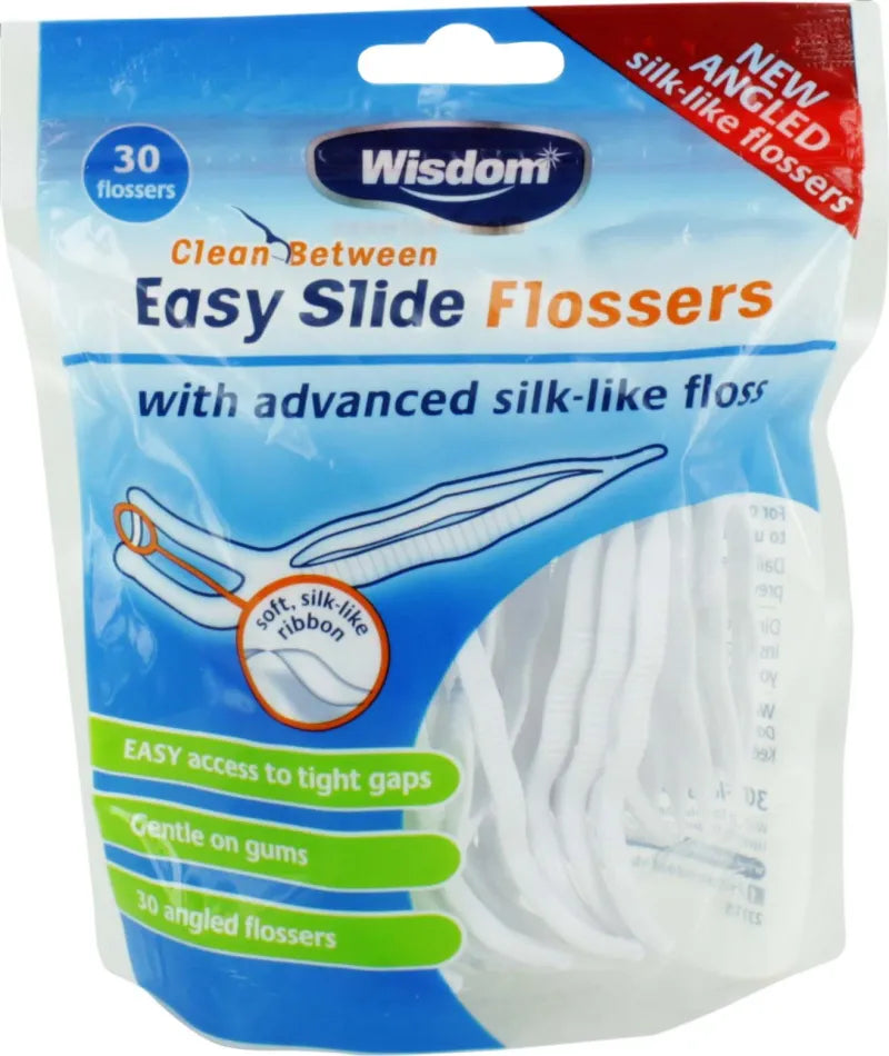 Wisdom Easy Slide 30 Flossers (Pack of 5)