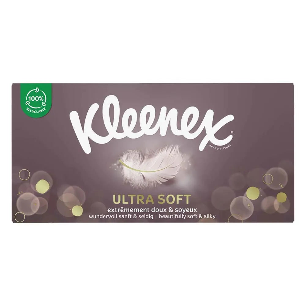 Kleenex Boxed Ultra Soft Tissues Rectangular 64S(3 Ply) (Pack of 12)