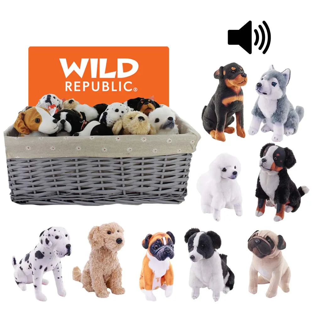 Wild Republic Rescue Dogs With Sound X16 (Pack of 16)