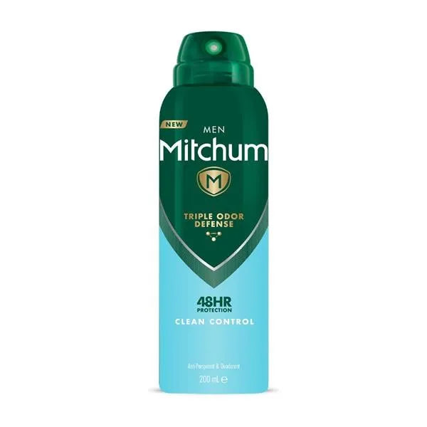 Mitchum Deodrant Men Clean Control 200ML (Pack of 6)