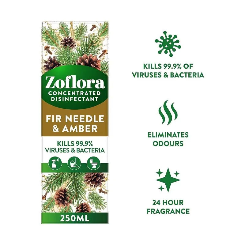 Zoflora Fir Needle & Amber 250ML (Pack of 6)