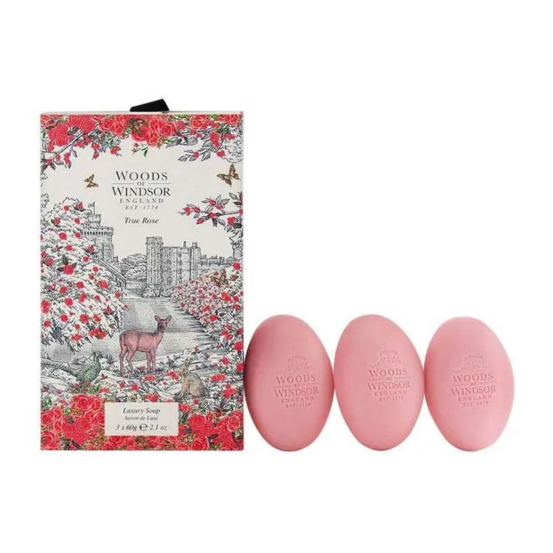 Woods Of Windsor True Rose Soap 3X60G (Pack of 3)