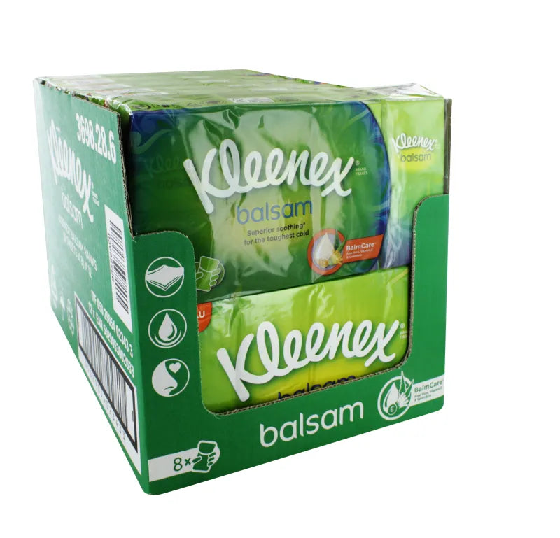 Kleenex Balsam Pocket Tissues(X192) (Pack of 192)