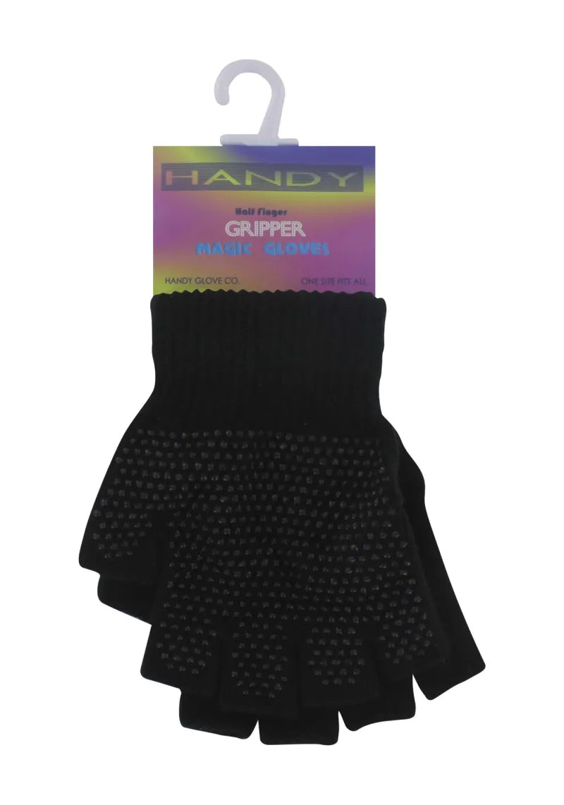 Gripper Half Finger Gloves (Pack of 6)
