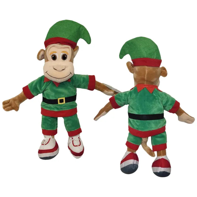 Nop086 Chuckles Xmas Monkey Cuddly (Pack of 6)