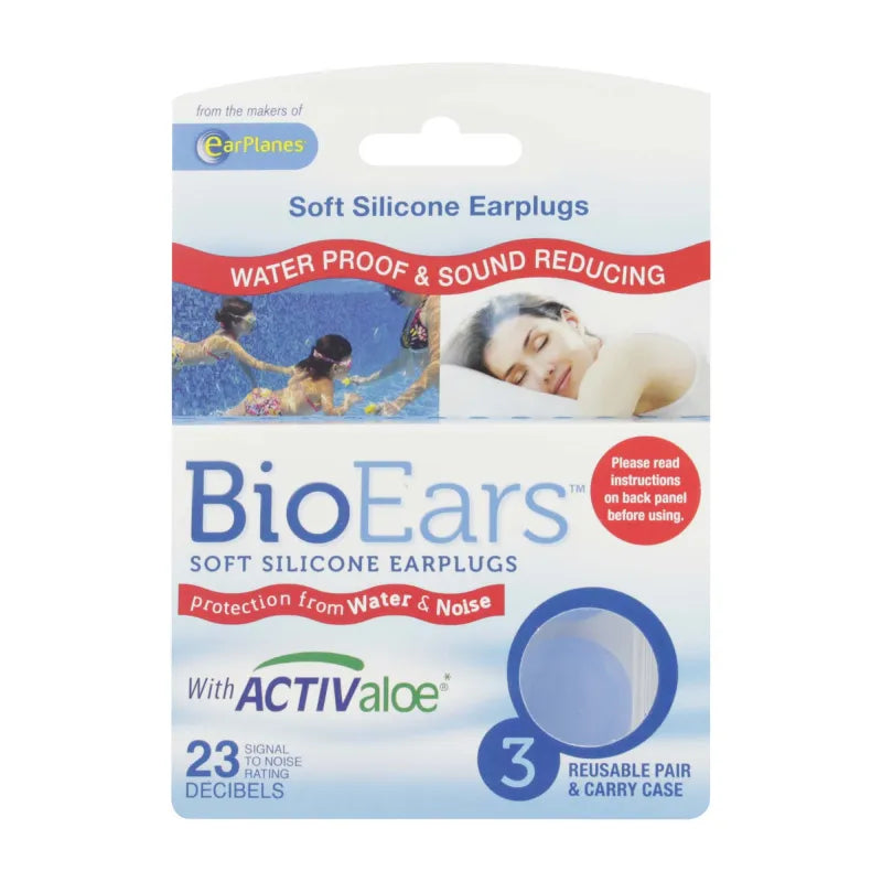 Bio Ears Soft Silicone Ear Plugs (Pack of 3)