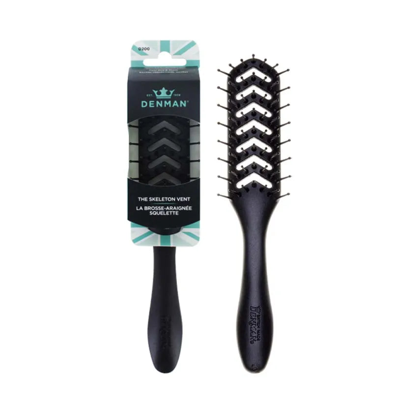 Denman D200 Vent Tipped Brush Black (Pack of 6)