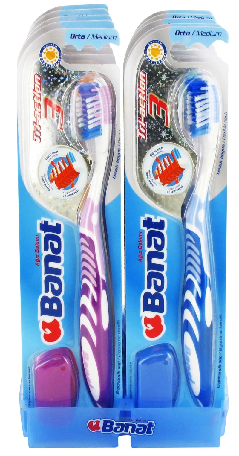 Banat Toothbrush Medium X12 (Pack of 12)
