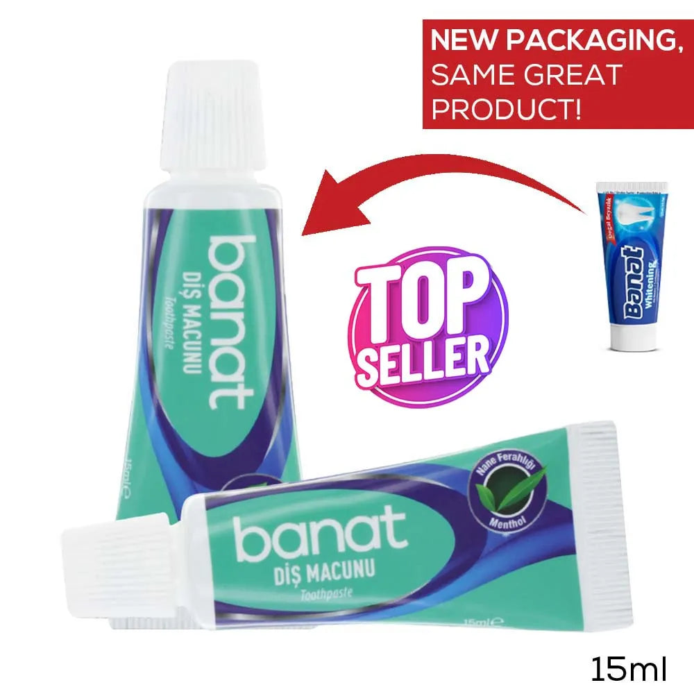 Banat Travel Toothpaste 15ML (Pack of 12)